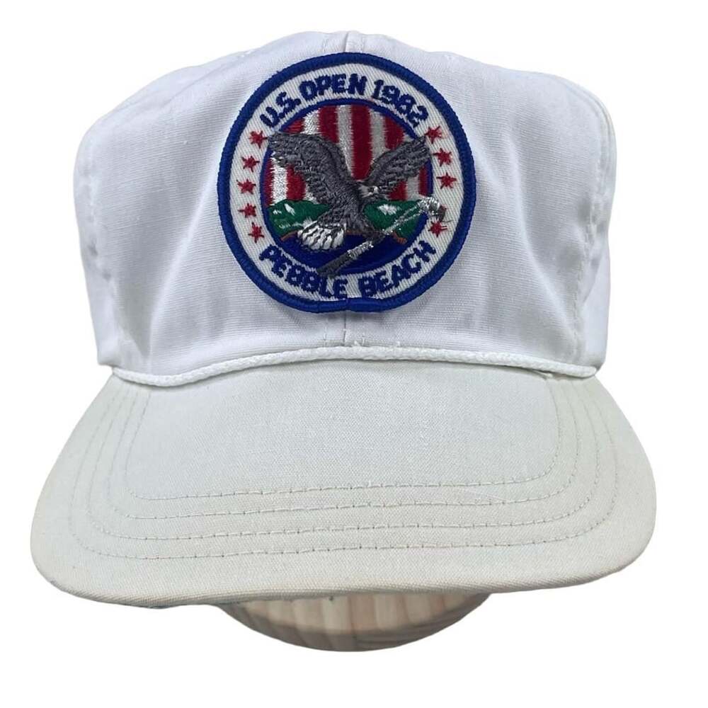 Vintage 1982 US Open Pebble Beach Golf Cap Hat Town Talk